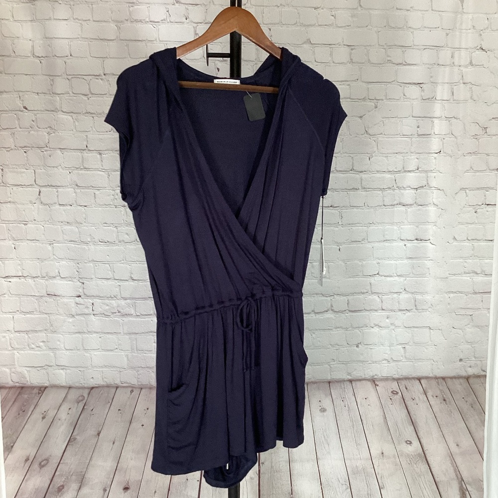 731. Robin Piccone Romper Hoodie Cover-Up NWT Size Large